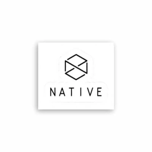 Native Logo Aufkleber | White