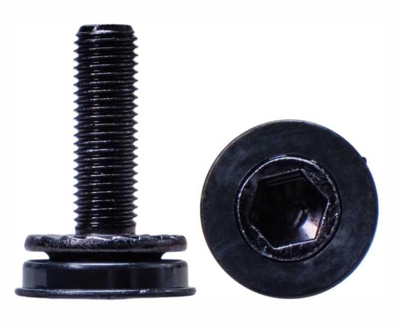 M10 Stainless Steel Crank Spindle Bolts PAIR - Fits Odyssey Black Widow Crankset - Porkchop BMX 4 thumbnail image